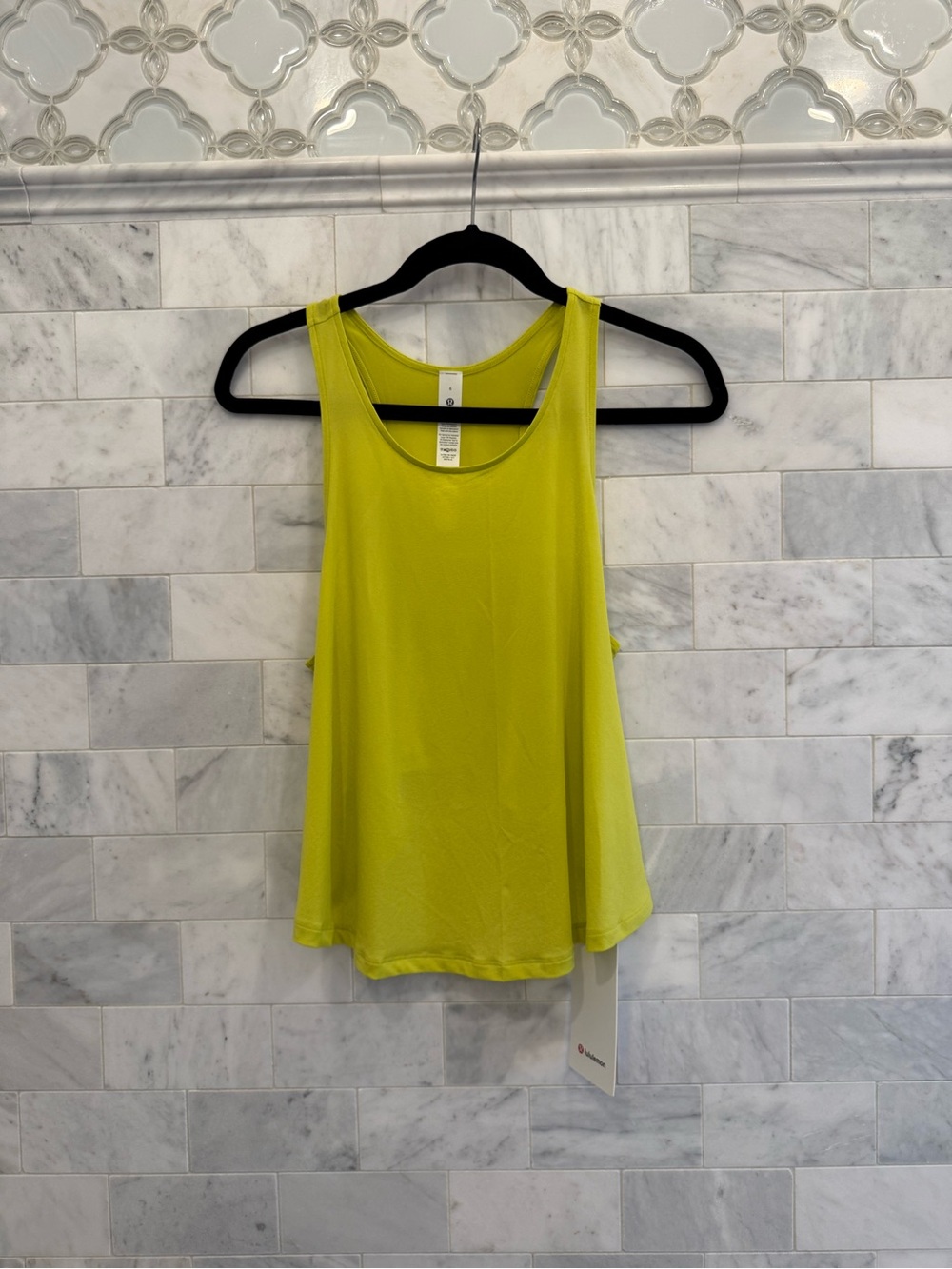 NWT Lululemon Yellow Serpentine Lightweight Training Racerback Tank
